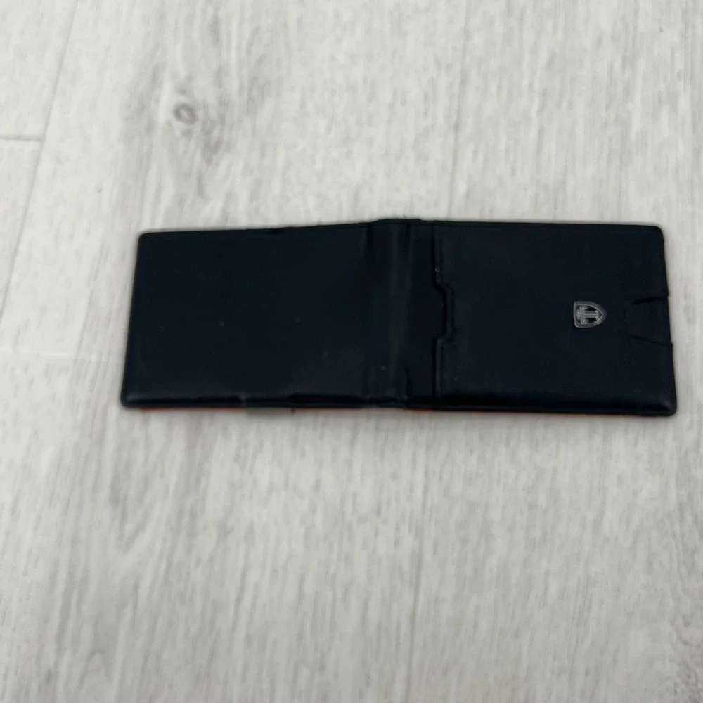 TRAVANDO Black Bi Fold Wallet Slim RFID Blocking Money Clip Card‎ Holder